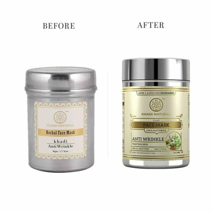 Khadi Natural Anti Wrinkle Herbal Face Mask - Distacart