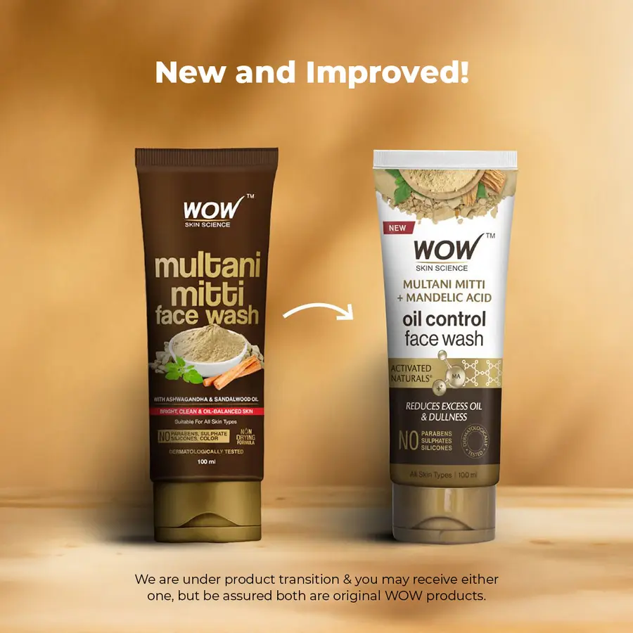 Wow Skin Science Purifying Multani Mitti Face Wash - Distacart