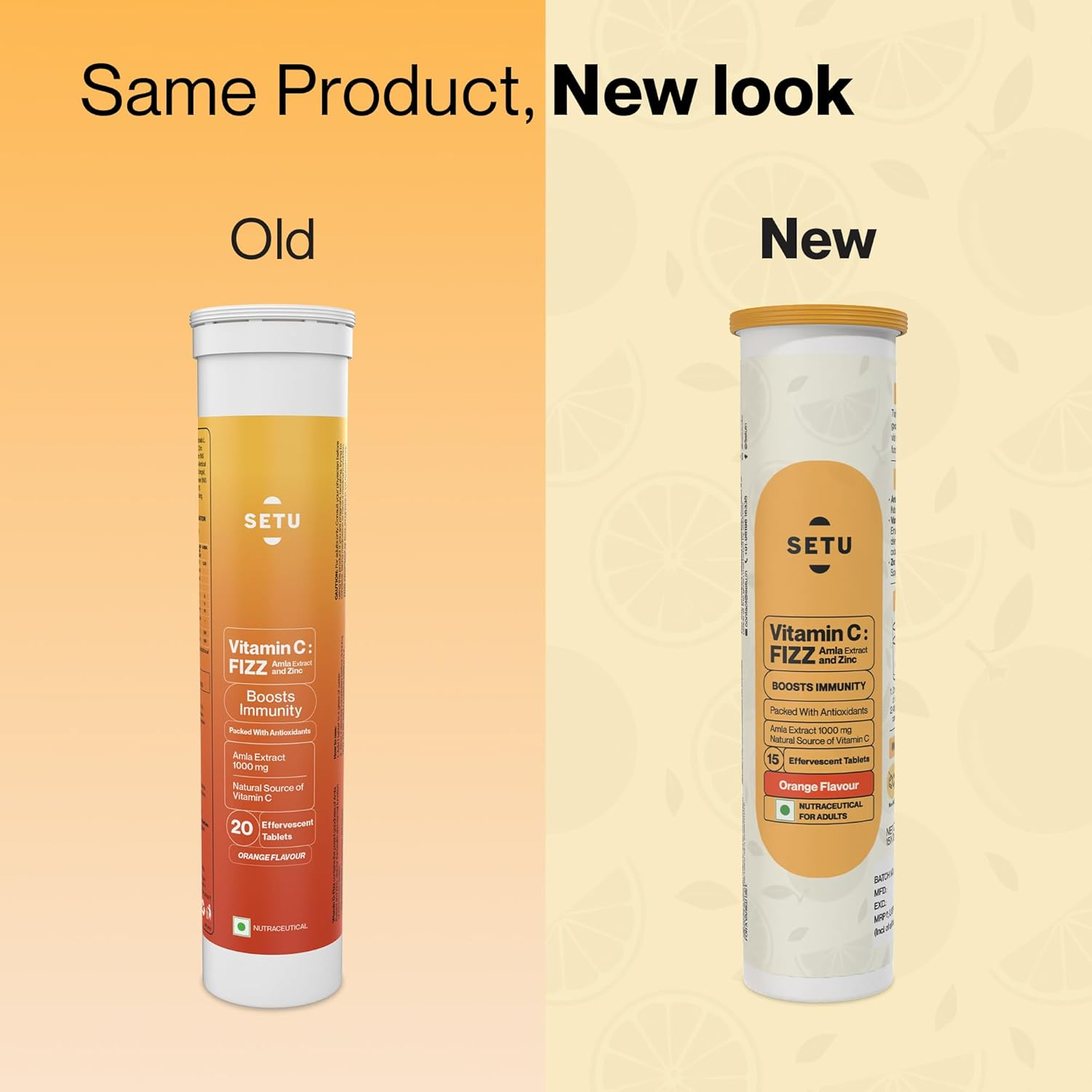 Setu Vitamin C: Fizz - 15 Effervescent Tablets - Distacart