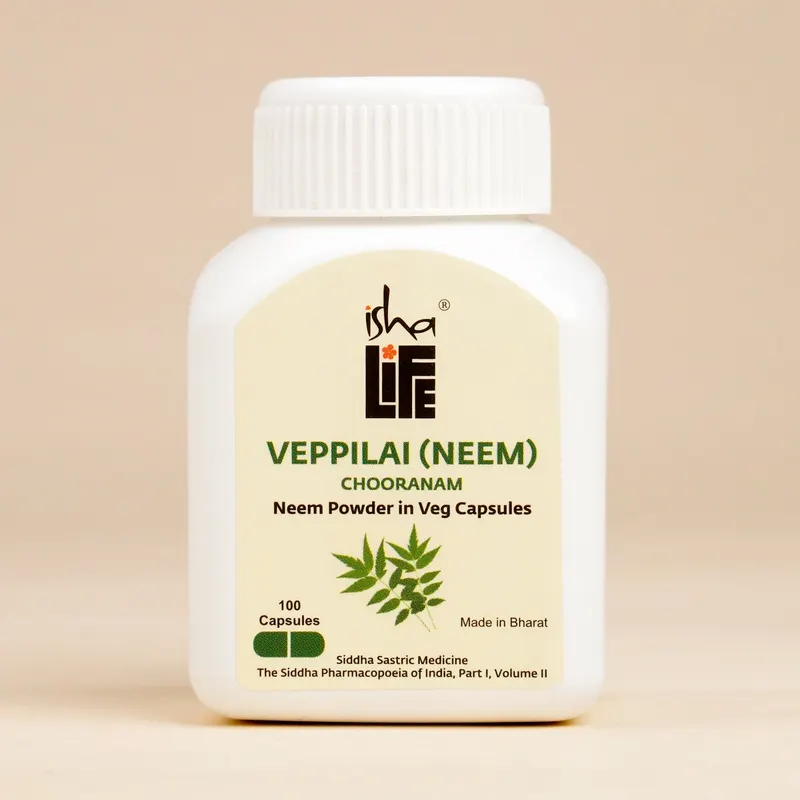 Isha Arogya Neem Powder Veg Pills - Distacart