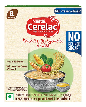 Nestle Cerelac Baby Cereal With Milk - Khichdi With Vegetables & Ghee - Distacart