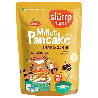 Slurrp Farm Banana Choco-Chip Millet Pancake Mix - Distacart