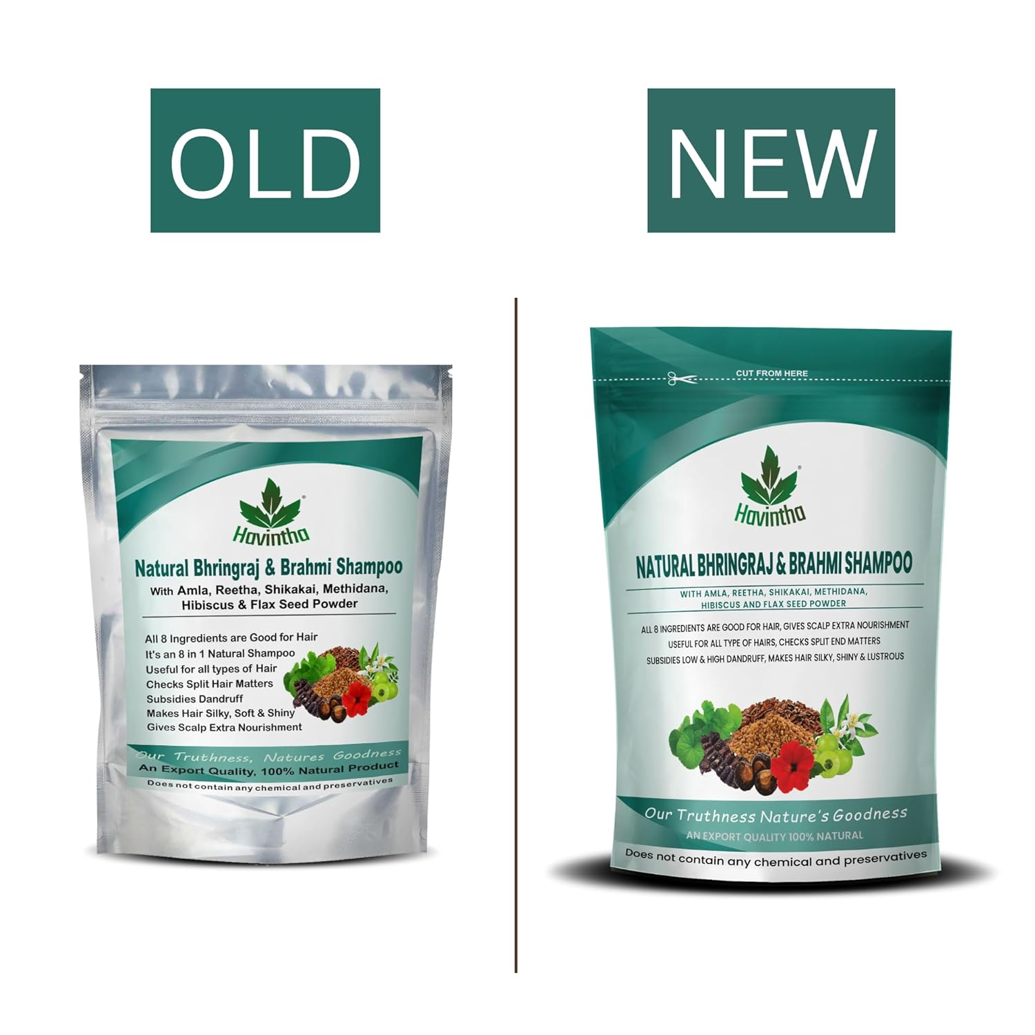 Havintha Natural Bhringraj & Brahmi Shampoo - Distacart