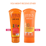 Thumbnail for Lotus Herbals Safe Sun Vitamin C Matte Gel Daily Sunscreen SPF 50 PA+++ - Distacart