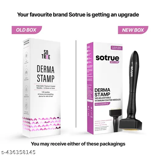 Sotrue Derma Stamp for Hair Growth | Adjustable Needles 0.25mm to 3mm - Distacart