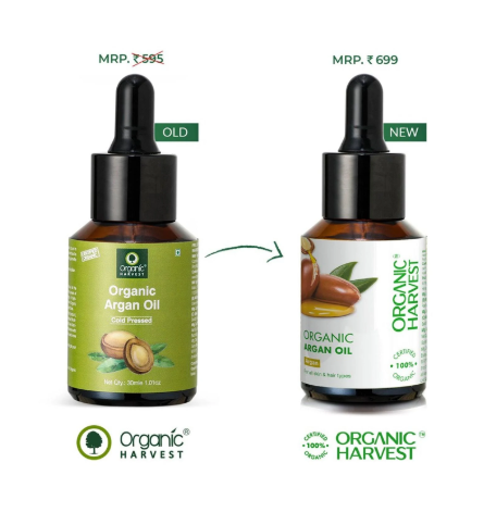 Organic Harvest Cold Pressed Organic Argan Oil - Distacart