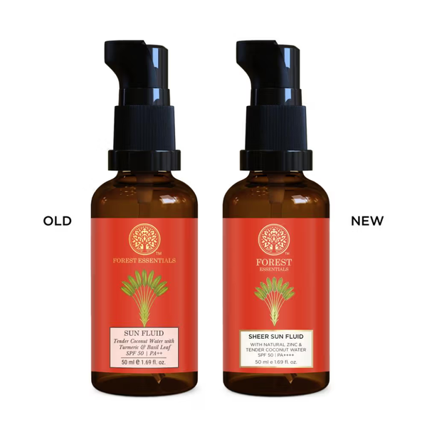 Forest Essentials Sun Fluid Tender Coconut Water with Turmeric & Basil Leaf SPF 50|PA + + - Distacart