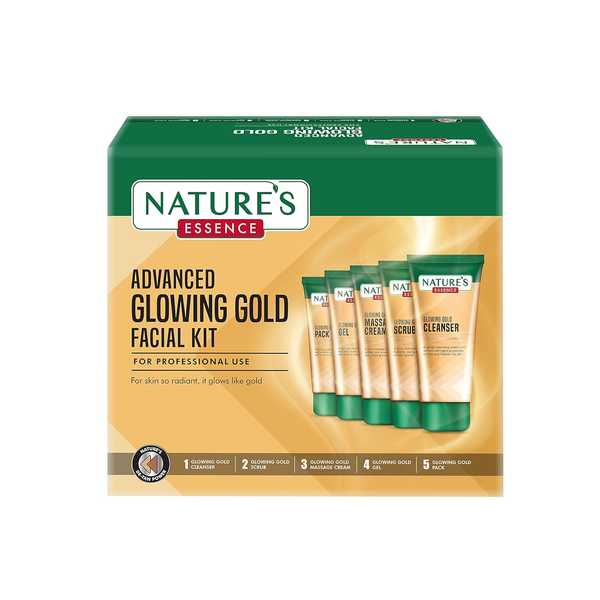 Nature's Essence Advanced Glowing Gold Facial Kit - Distacart