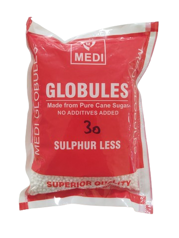 Medi Homeopathy Globules/ Blank Pellets (Size 30) - Distacart