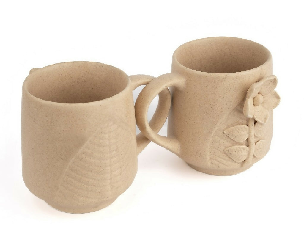 Simply Soho Terra Bloom Mugs- Set of 2 - Distacart