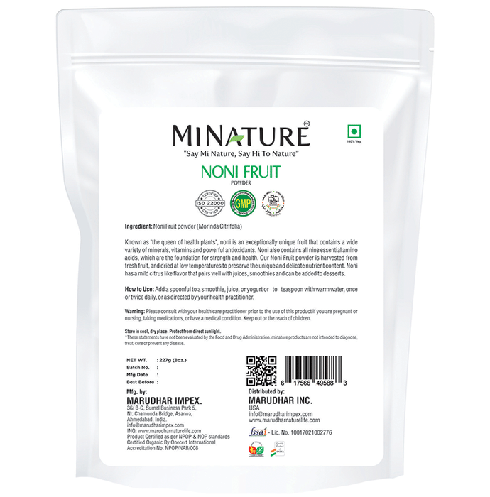 Minature Noni Fruit Powder
