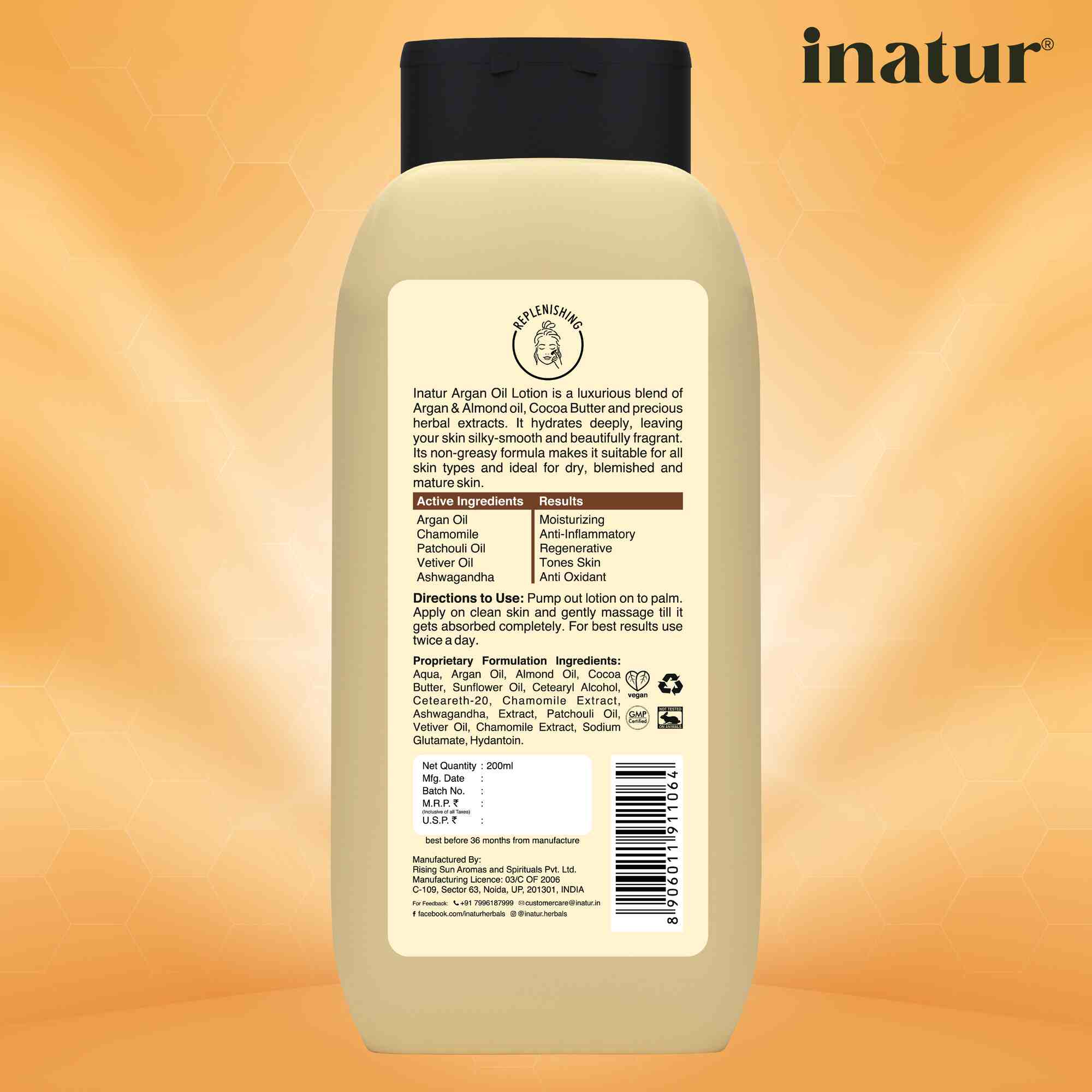 Inatur Organic Argan Oil Lotion - Distacart