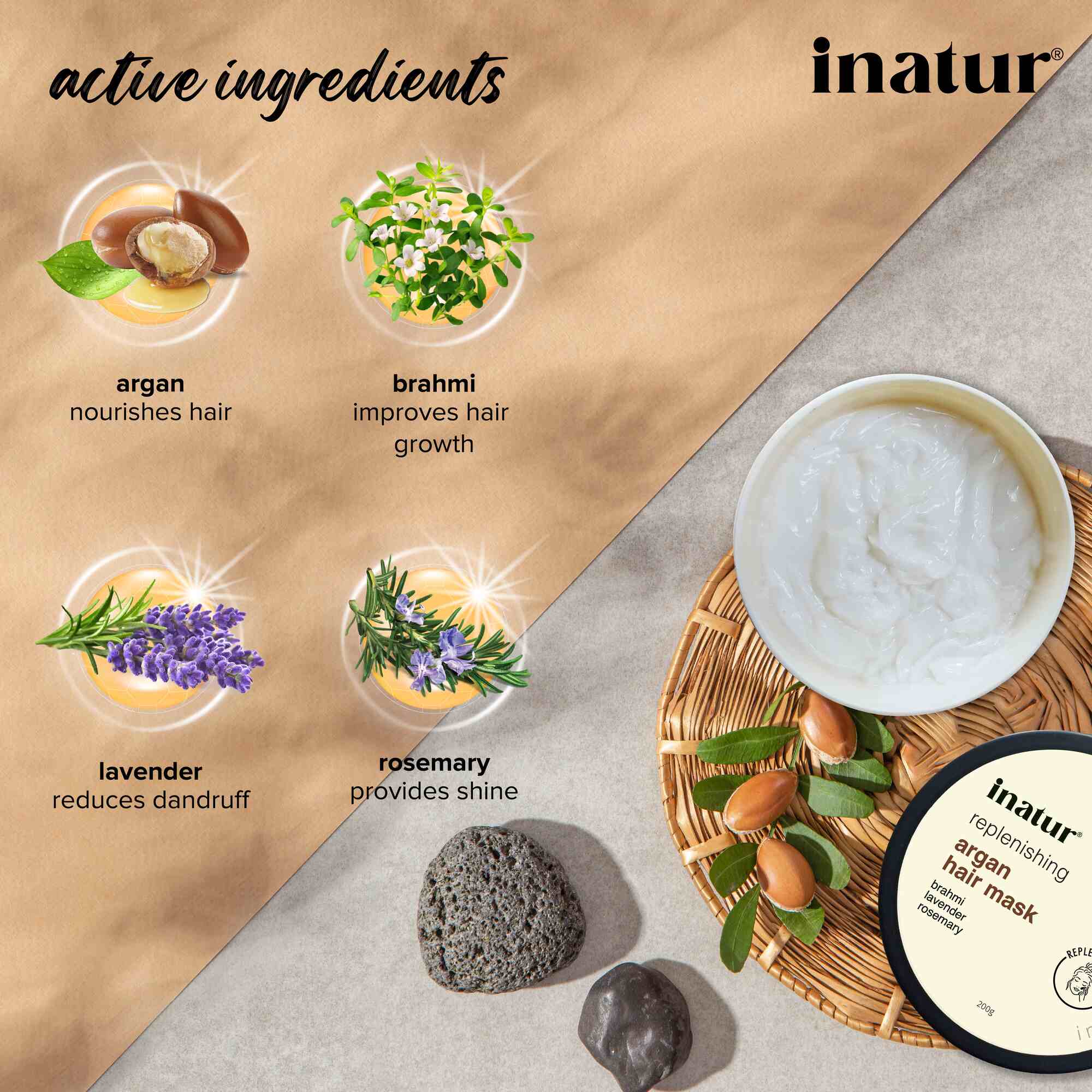 Inatur Argan Hair Treatment Mask - Distacart