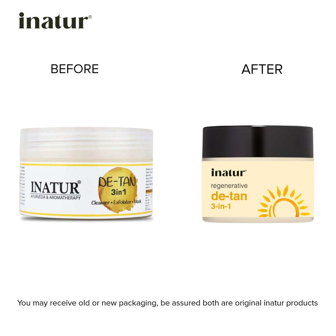 Inatur De-Tan 3 in 1 Face Cream - Distacart