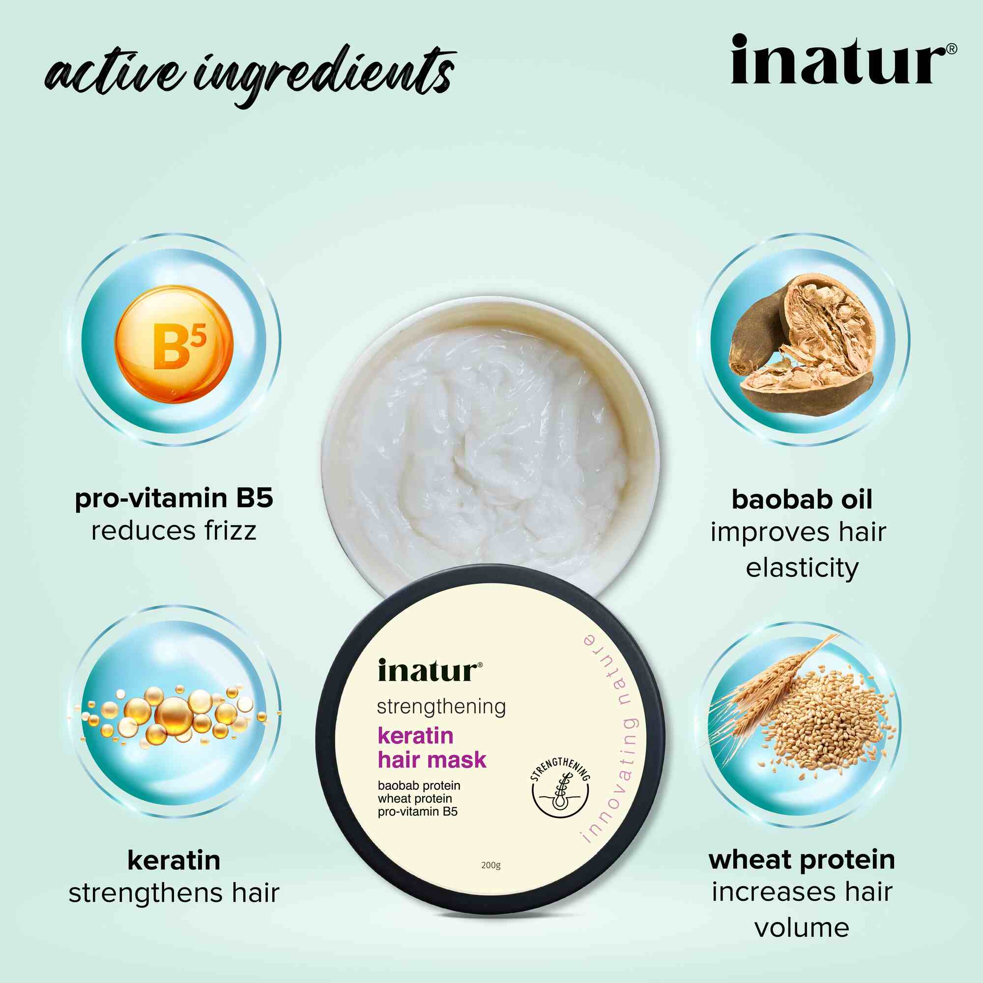 Inatur Keratin Hair Mask - Distacart