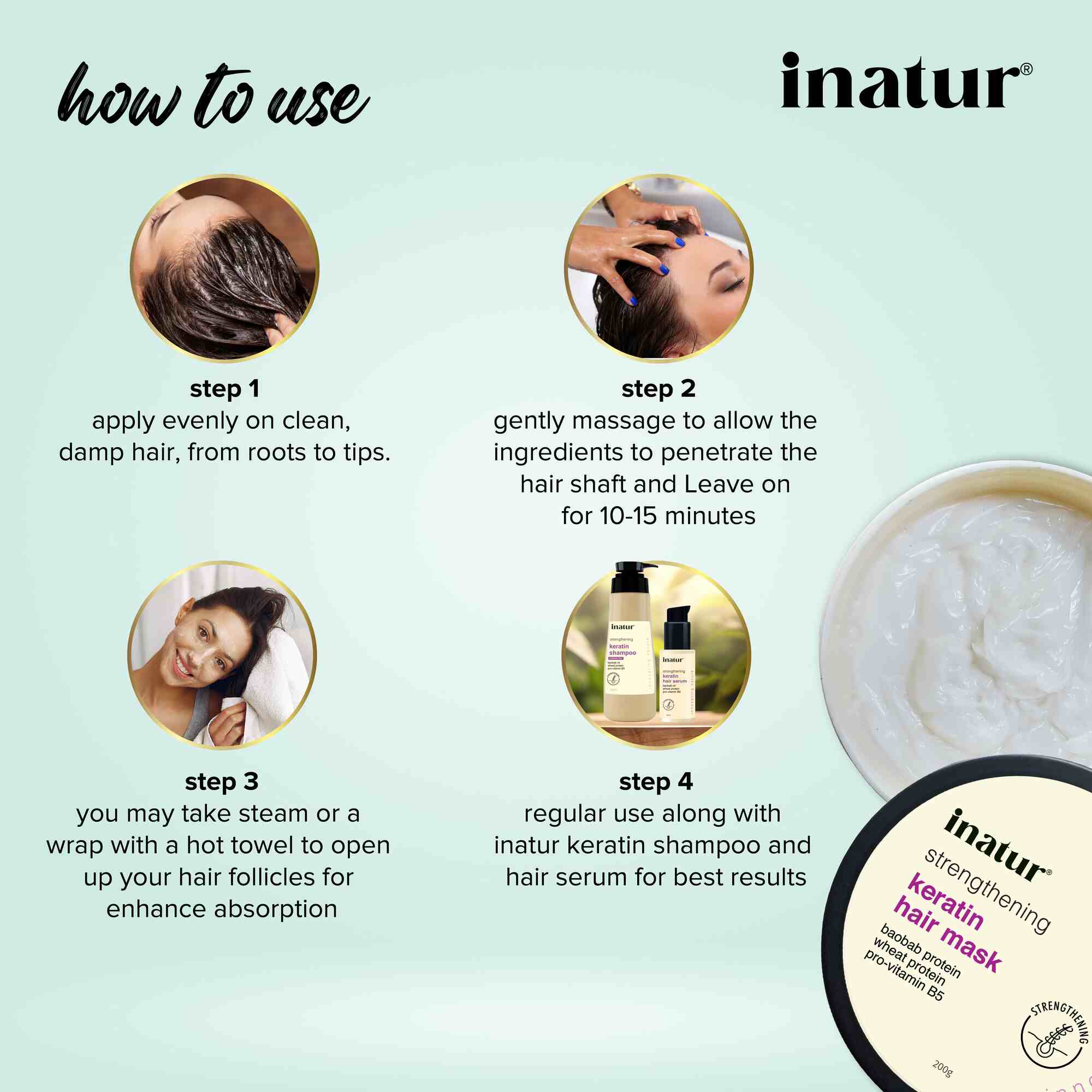 Inatur Keratin Hair Mask - Distacart