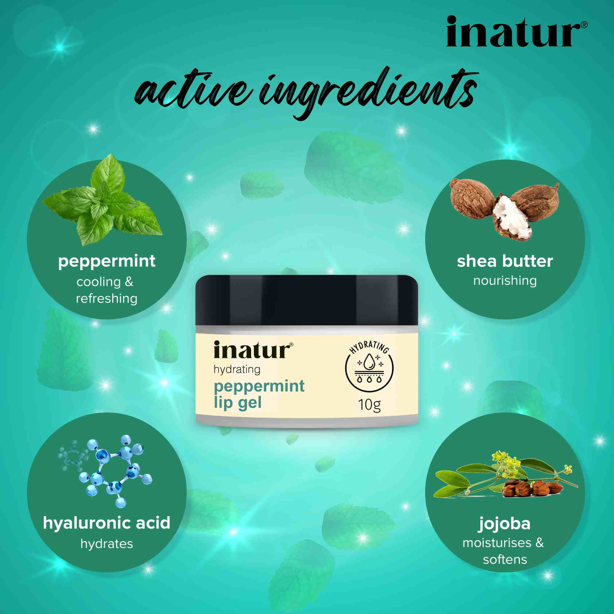 Inatur Peppermint Lip Gel - Distacart