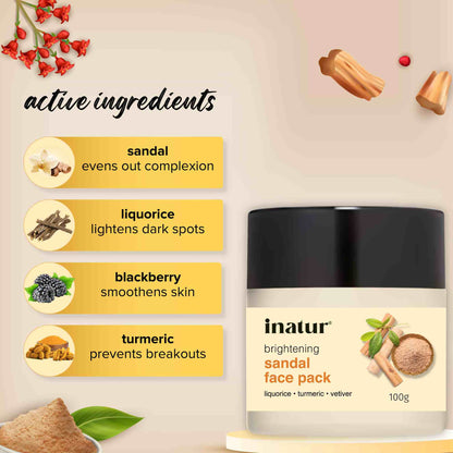 Inatur Sandal Face Pack - Distacart