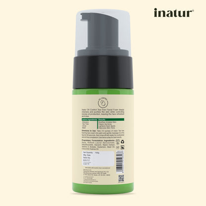 Inatur Tea Tree Facial Foam - Distacart