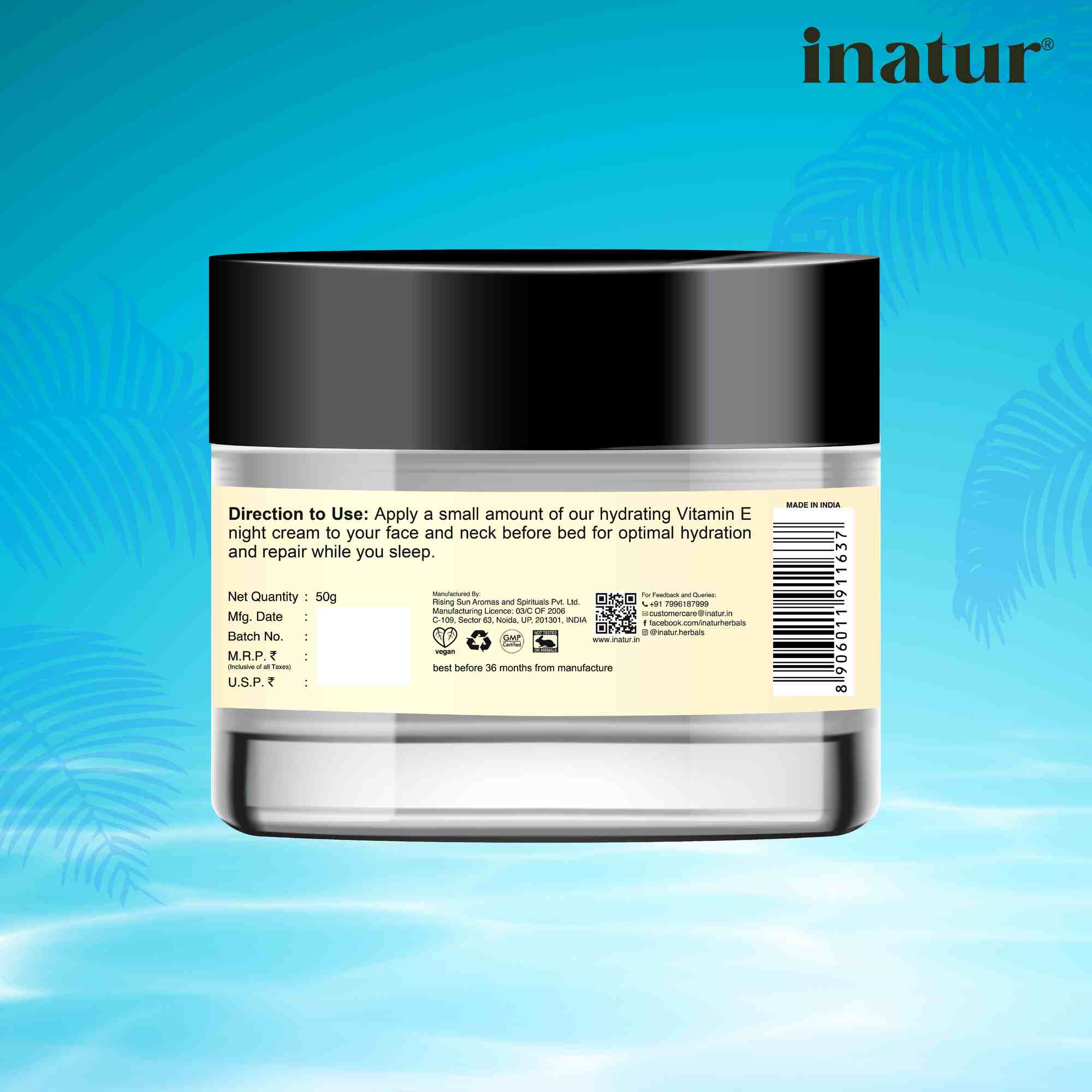 Inatur Vitamin E Night Cream - Distacart
