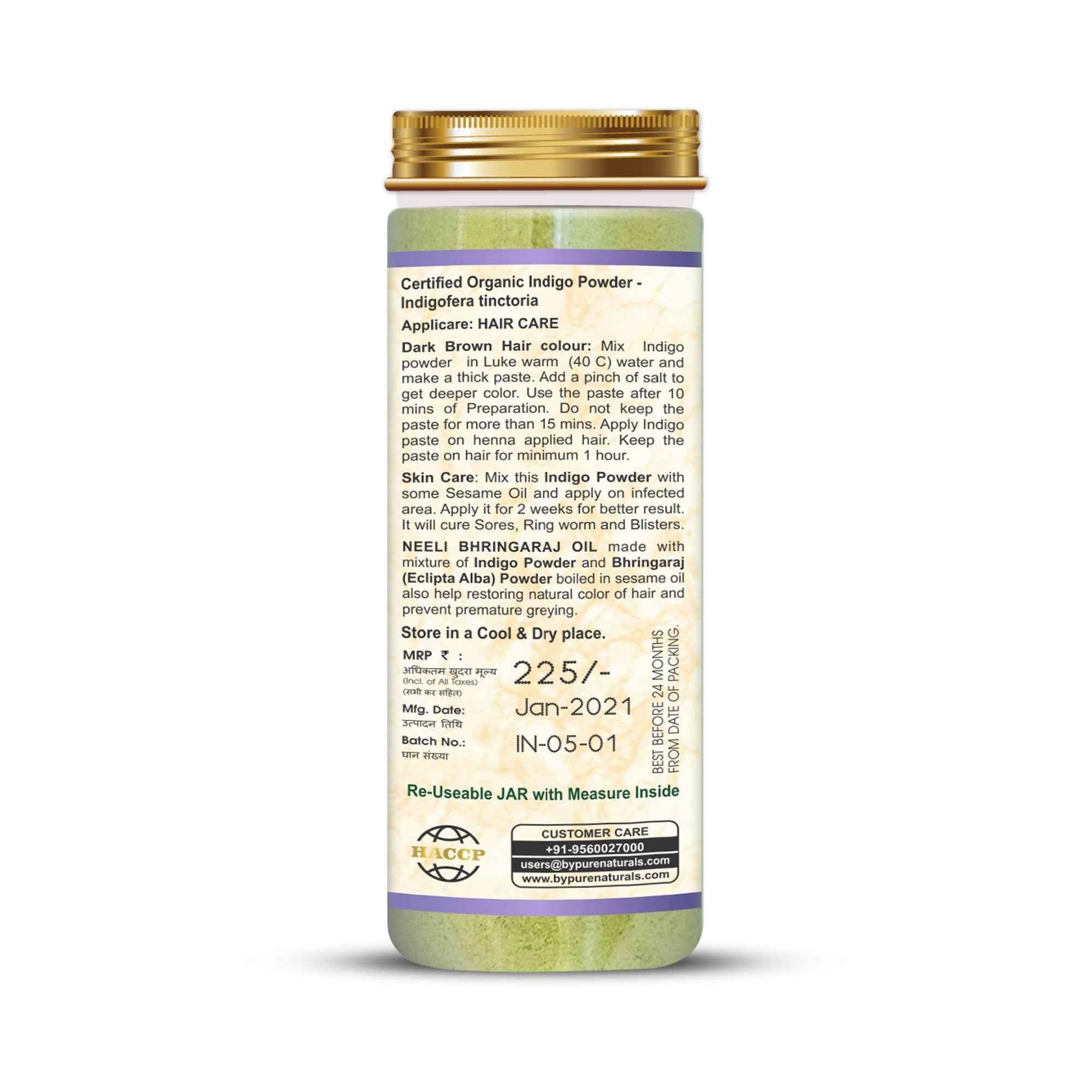 byPureNaturals Organic Indigo Powder - Dista