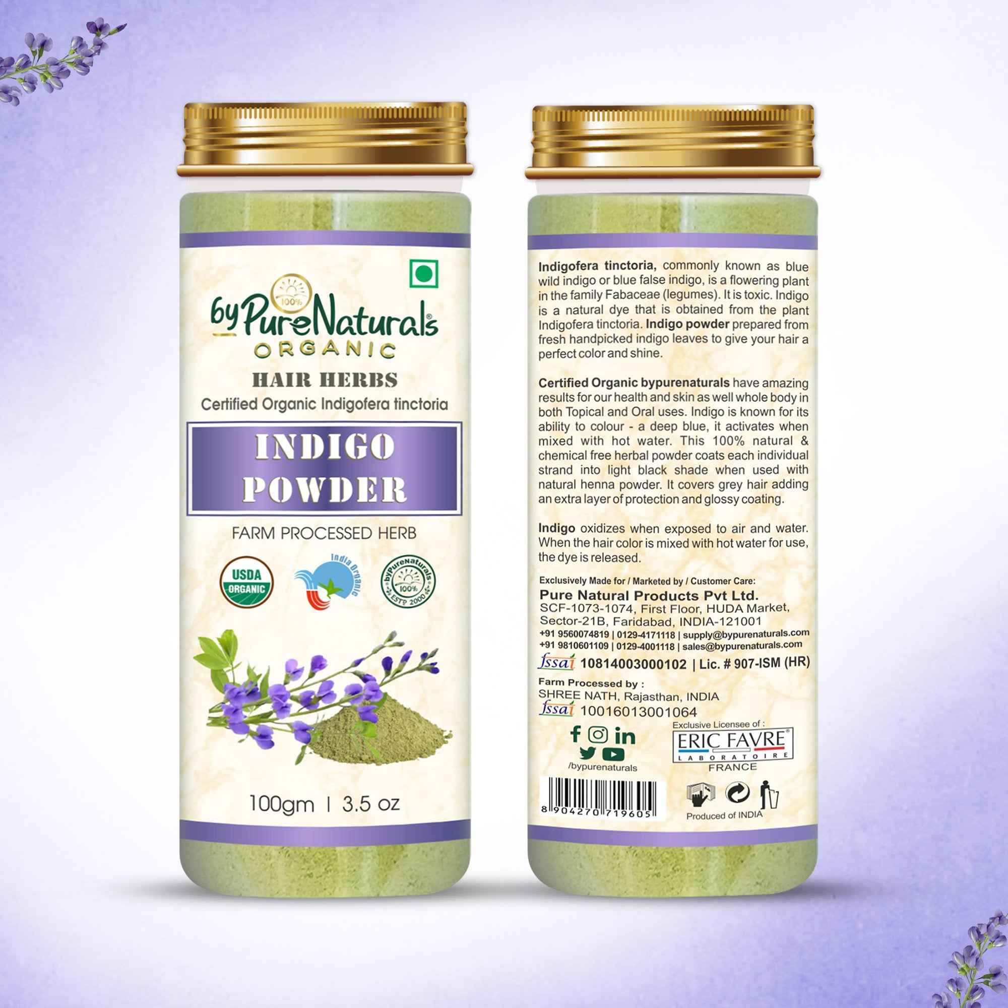 byPureNaturals Organic Indigo Powder - Dista