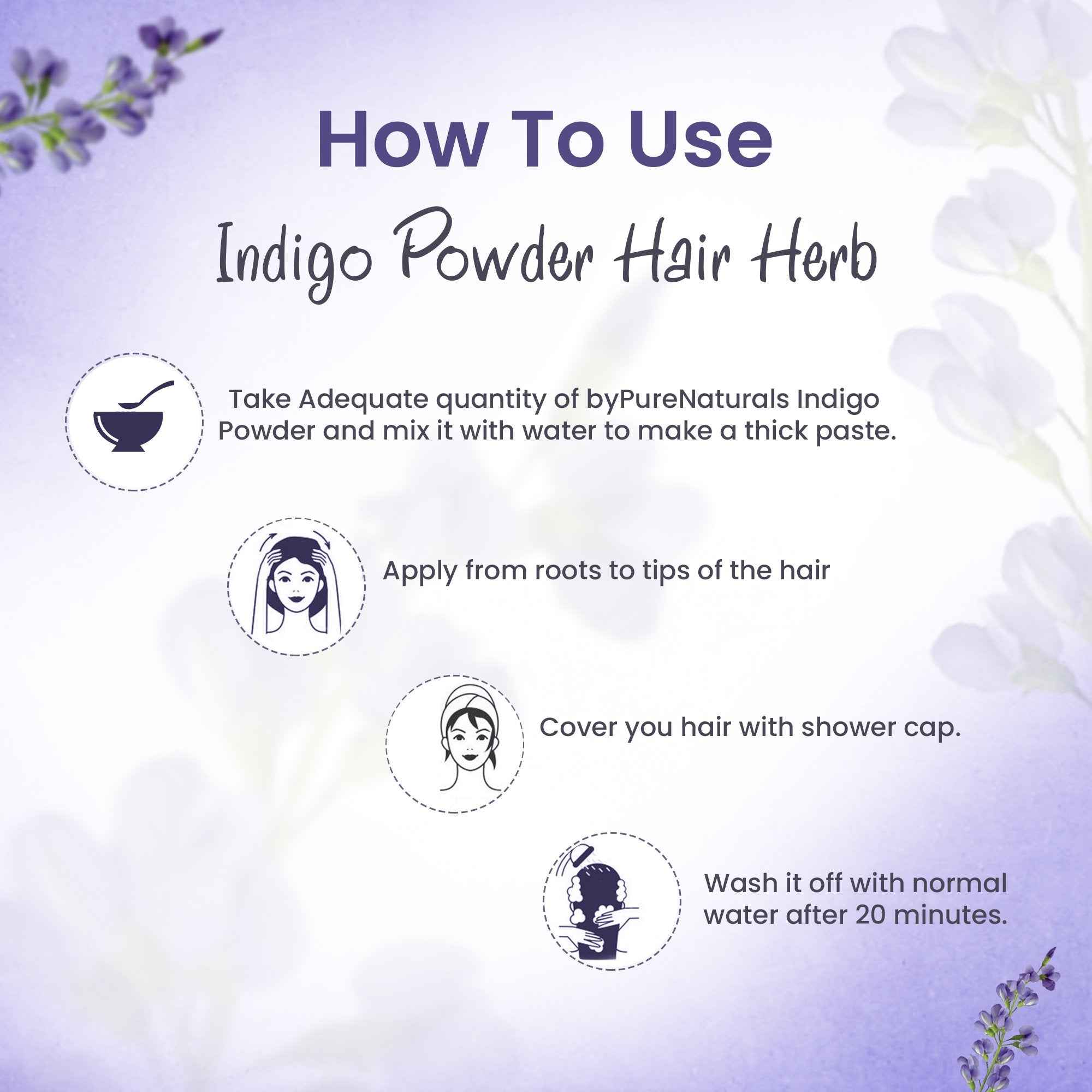 byPureNaturals Organic Indigo Powder - Dista