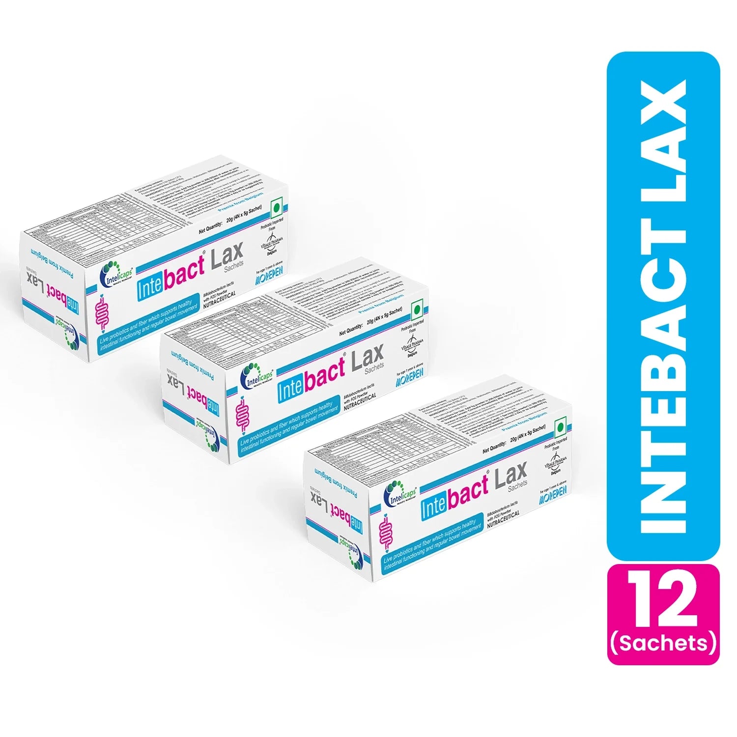 Dr. Morepen Intebact Probiotic Laxative (Set of 4)