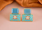 Thumbnail for Joban Fashion Women Brass Firozi Onyx Earrings - Distacart