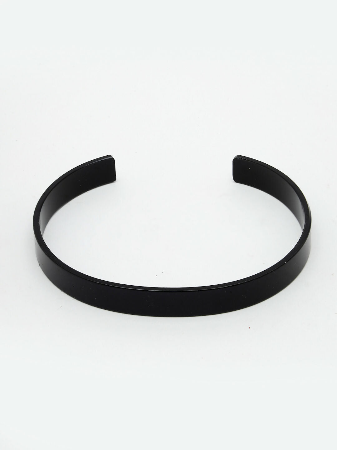 NVR Men's Set of 2 Black & Silver Stainless Steel Cuff Bracelet - Distacart