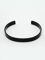 Thumbnail for NVR Men's Set of 2 Black & Silver Stainless Steel Cuff Bracelet - Distacart