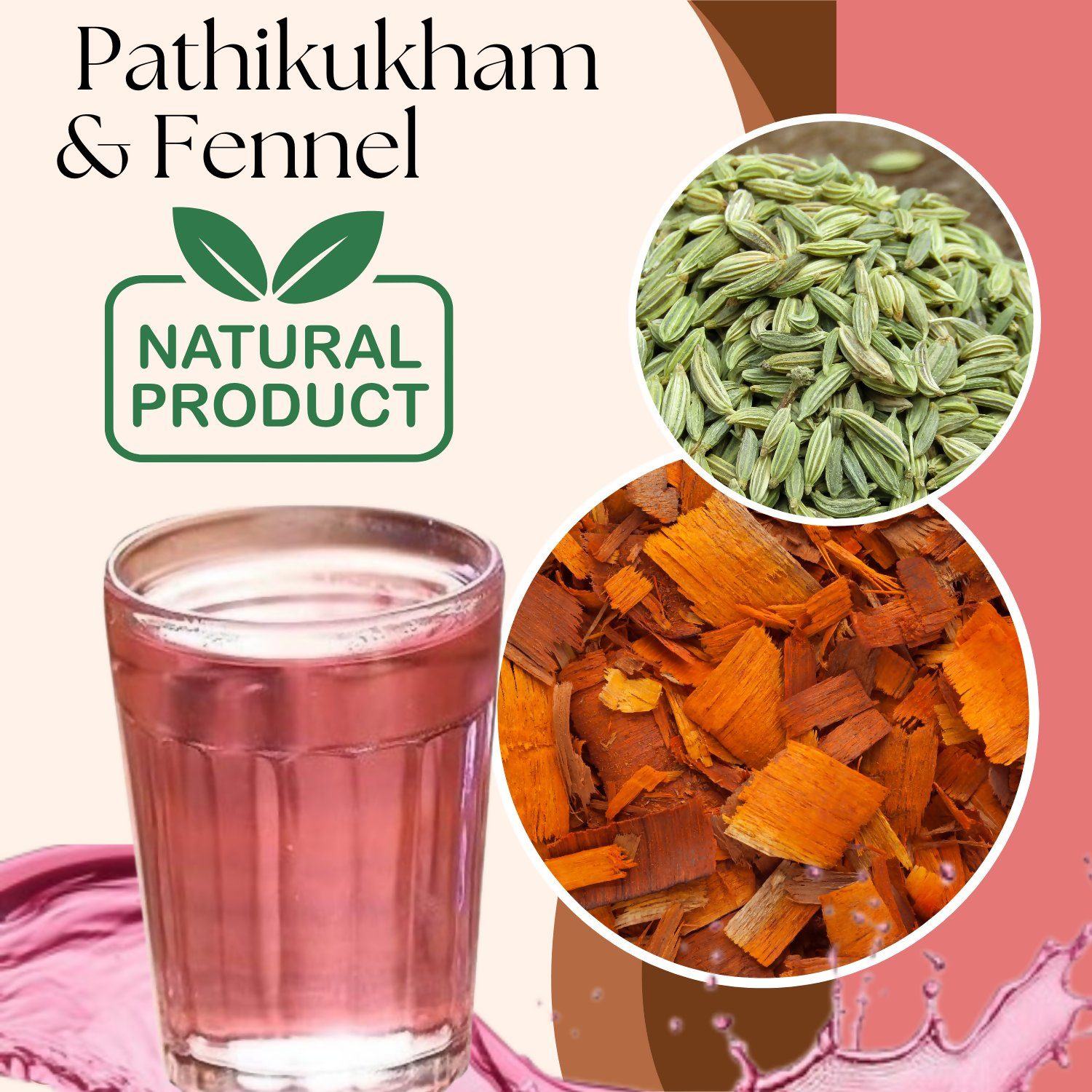 Satvi Wellness Kerala Pathimugam with Ginger Herbal Drinking Water Mix - Dista