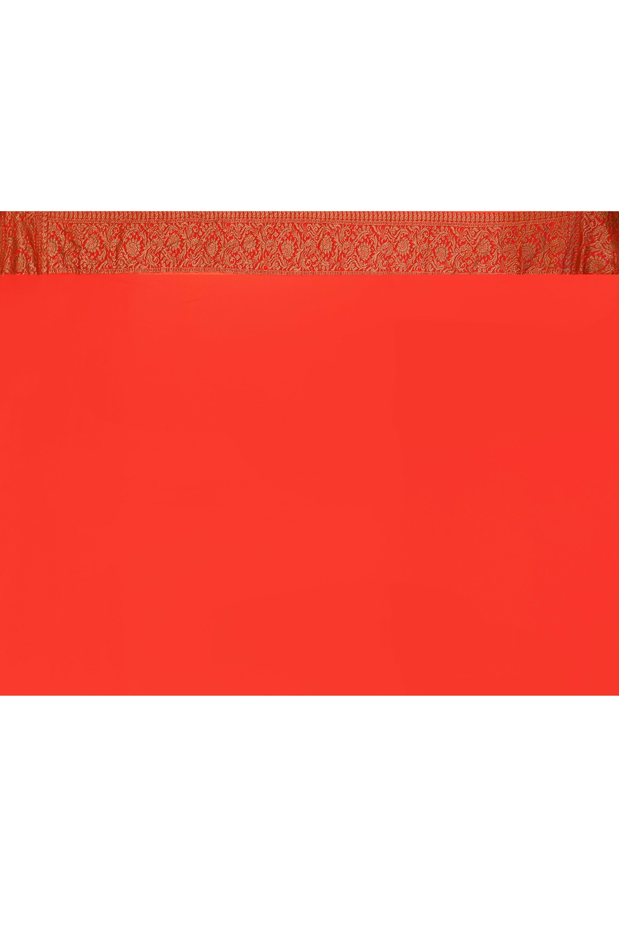 Joban Fashion Navy Blue Crepe Chiffon Pure Handloom Banarasi Silk Saree