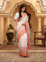 Thumbnail for Astita Linen Cotton(Woven Work) Multicolour Saree