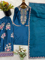 Thumbnail for Teeya Creation Womens Trendy Stylish Embroidery Thread Work Kurta Set - Dista