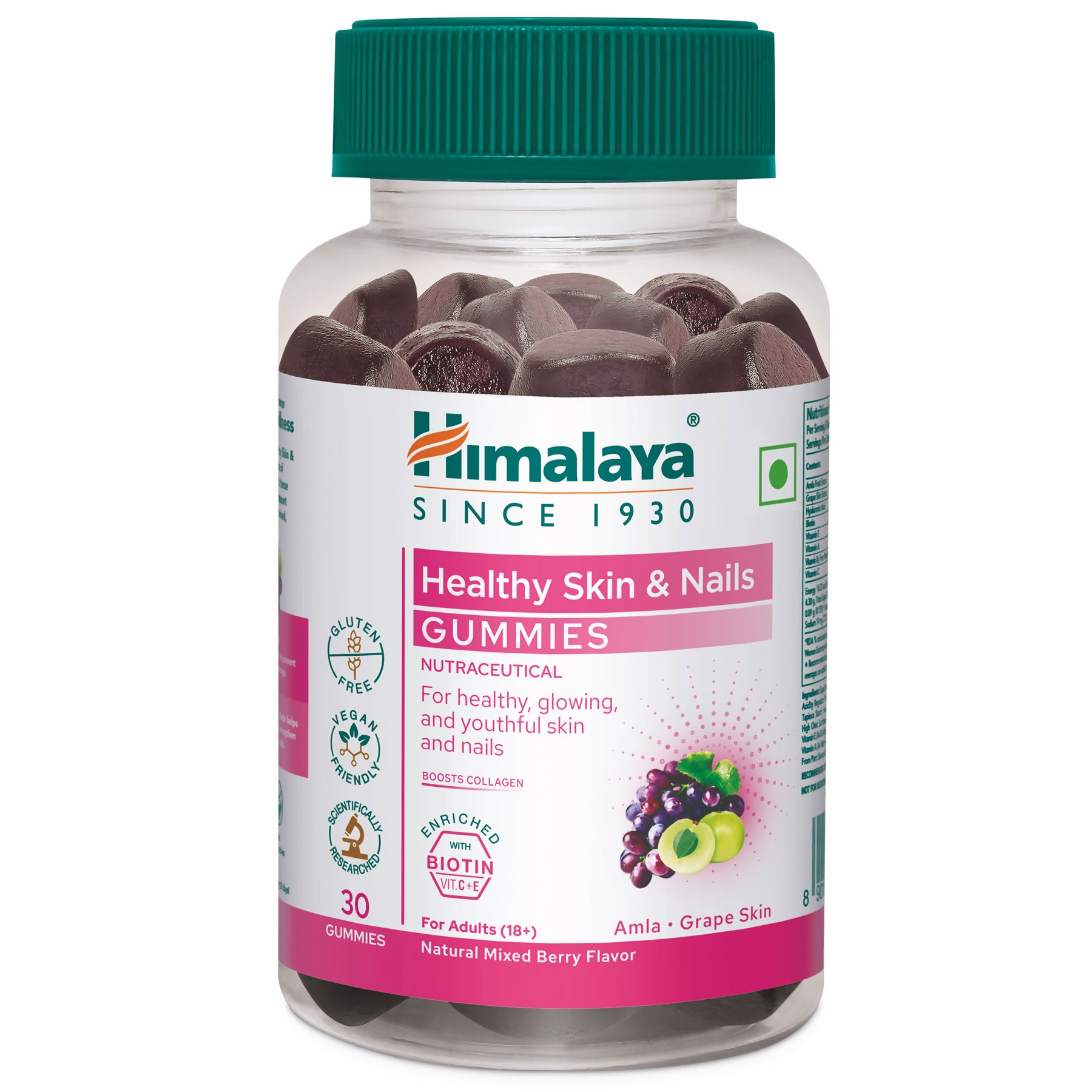 Himalaya Herbals Healthy Skin & Nail Gummies - Distacart