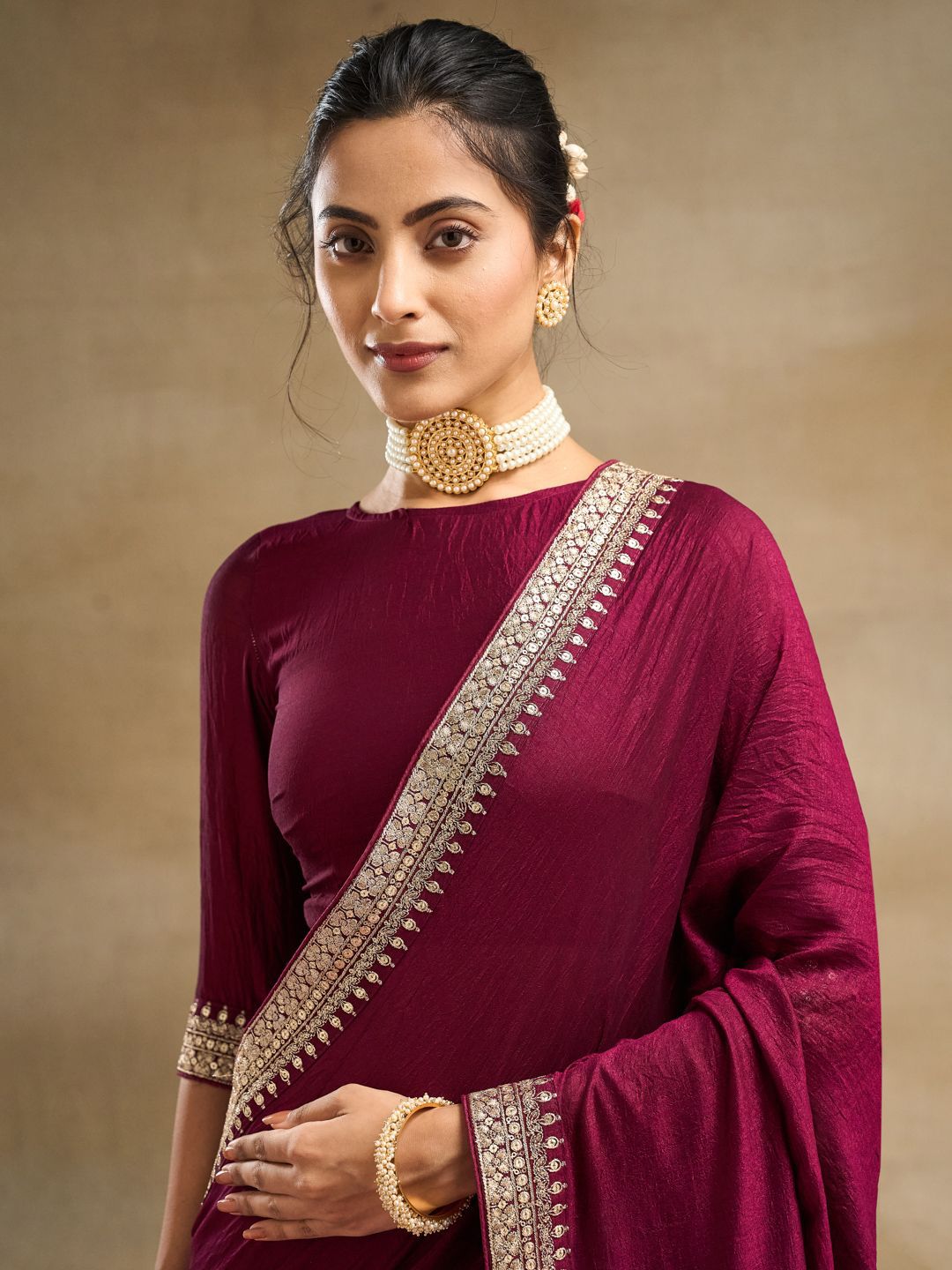 kasee Embroidered Pure Silk Saree - Distacart