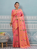 Thumbnail for Astita Gajari Silk Saree