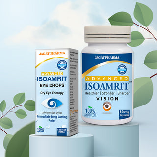 Jagat Pharma Iso Amrit Eye Drop + Iso Amrit Capsules Combo: Dual Action Relief From Dry Eyes