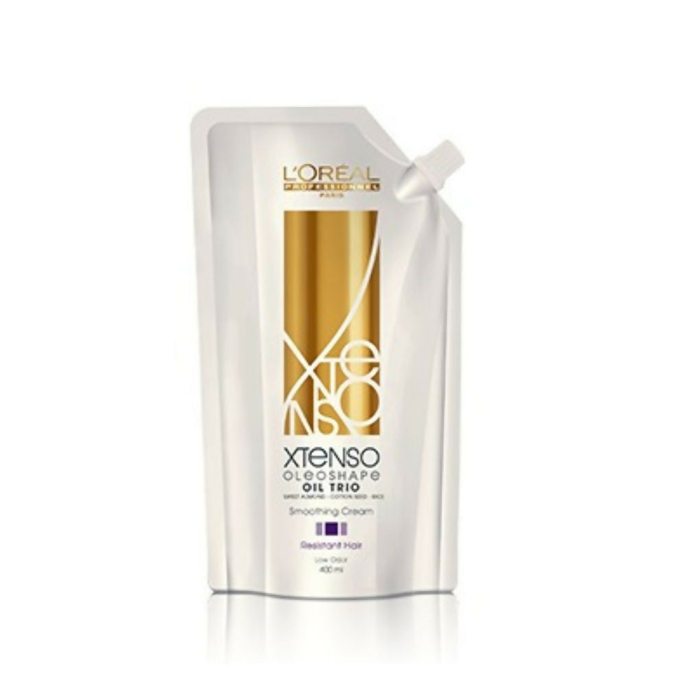 L'Oreal Paris Xtenso Oleo Shape Oil Trio Sweet Almond Cotton Seed Rice Smoothing Cream Resistant Hair - Distacart
