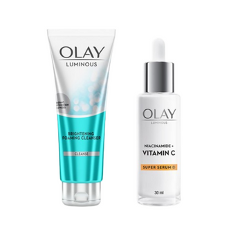 Olay Hydration Boost Kit With Niacinamide + Vitamin-C Super Serum & Cleanser - Distacart
