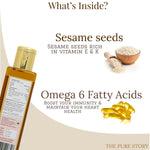 Thumbnail for The Pure Story Natural Cold Pressed Oil for Hair & Skin with Seasame - Distacart