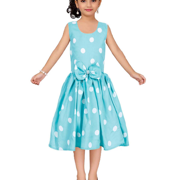 Asmaani Kids Party Wear Stylish Dresses, Perfect for Parties, Functions & Vacations - Aqua Blue - Distacart