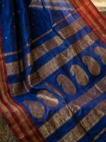 Thumbnail for Shree Shyam Fashion Blue Cotton Saree - Distacart