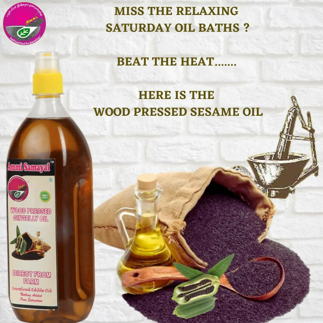 Ammi Samayal Wood Cold Pressed Sesame Oil - Distacart