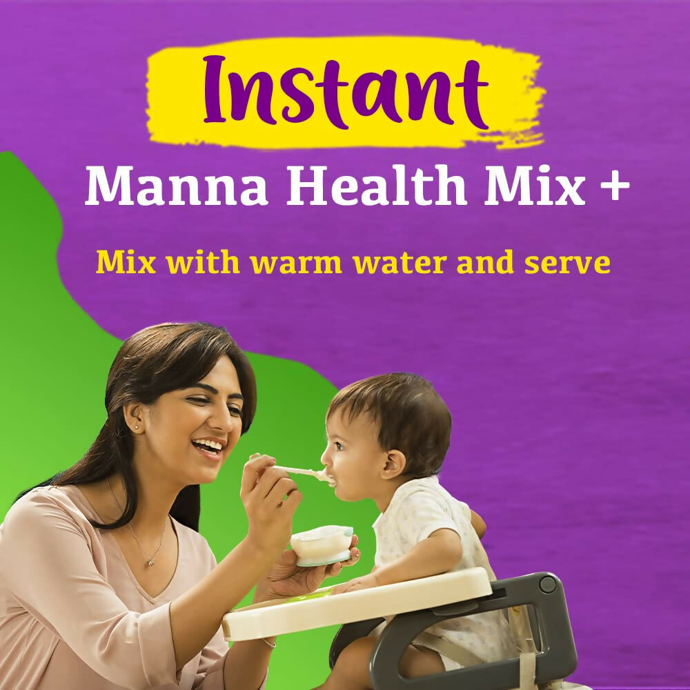 Manna Foods Instant Health Mix Multigrain Cereal + Fruits With Banana, Dates & Honey - Distacart