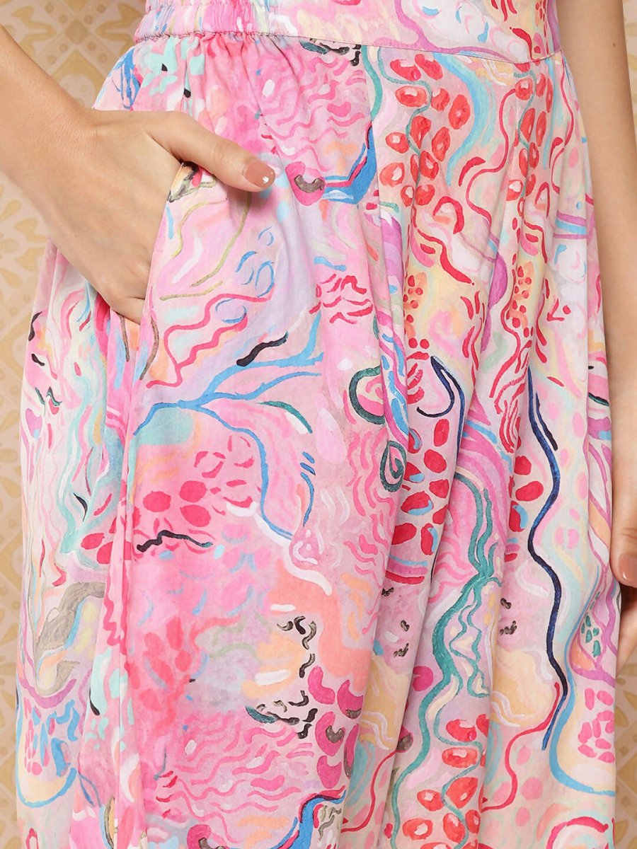 Ahalyaa Women's Traditional wear Kurta Set - Multi - Distacart