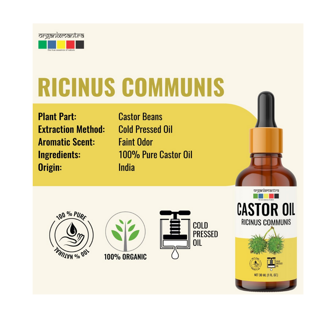 Organix Mantra Castor Body Oil for Hair, Eyebrows & Eyelashes Growth - Distacart