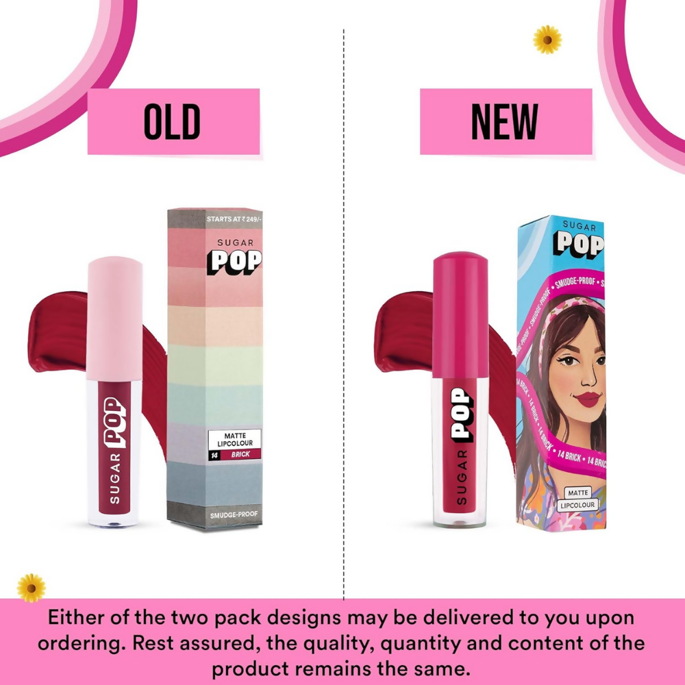 SUGAR POP Matte Lipstick - 14 Brick - Dista