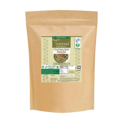 Tassyam Organics Certified 100% Organic Coriander Seeds - Distacart